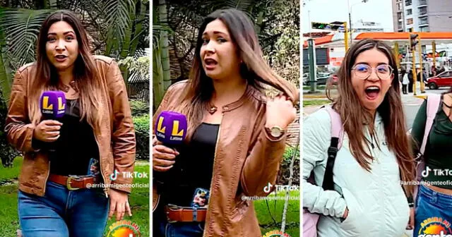 La reportera indagó el significado de algunas palabras que se suelen usar en redes sociales. Foto: composición LOL/captura de TikTok/@ArribaMiGenteOficial