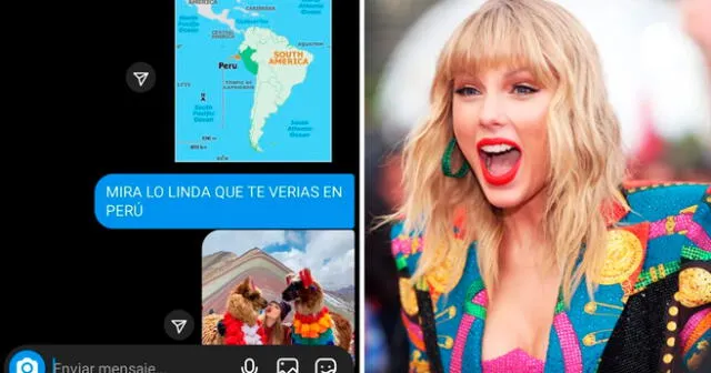 Usuario le escribió al Twitter de Taylor Swift para que reconsidere su decisión de no visitar Perú en su nueva gira. Foto: captura de Twitter/Getty Images