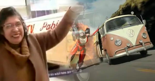 El auto de la cusqueña Rebeca Aybar aparece en los videos promocionales de "Transformers 7". Foto: composición LOL/Panorama