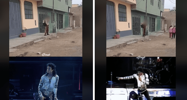 ¡Sacó los pasos prohibidos! Menor cautiva bailando como Michael Jackson. | Foto: Composición Fabrizio Oviedo - LR