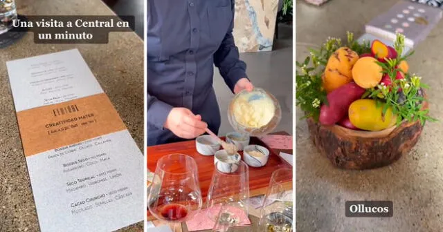 Los jóvenes quedaron asombrados por el sabor de los platillos en Central. Foto: composición LOL/captura de TikTok/@Mtserpa