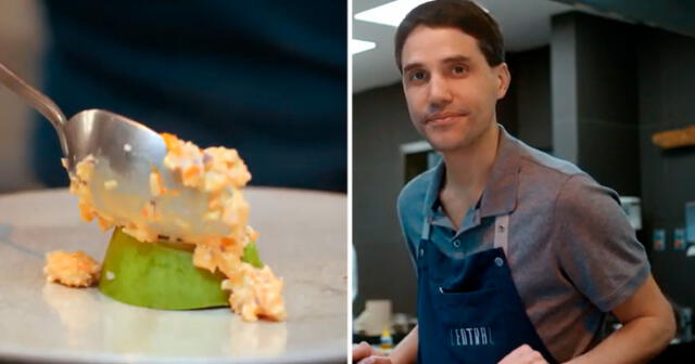 El chef peruano realizó una peculiar modificación a la receta original de la causa rellena como protesta.  Foto: composición LOL/YouTube/El Trinche