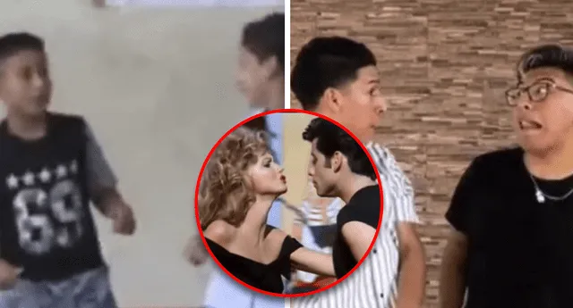 Pareja de amigos vuelve a bailar como Jhon Travolta y Olivia Newton, 19 años después. Foto: Composición Fabrizio Oviedo - LR/Captura de TikTok