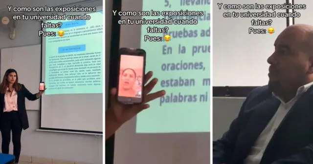 La joven realizó su peculiar exposición a través de una videollamada. Foto: composición LOL/captura de TikTok/@LaBichotita_