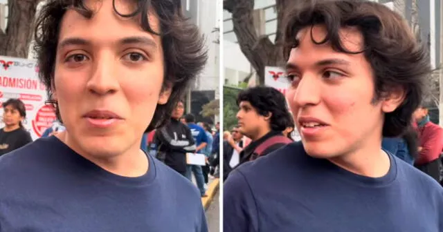 El joven se mostró seguro de poder ingresar a la Universidad de Lima. Foto: composición LOL/captura de YouTube/Confesiones San Marcos