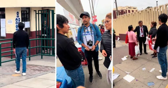 El joven postulante se mostró acongojado al no poder ingresar al campus de la UNI. Foto: composición LOL/captura de TikTok/@a_Juventudcientifica