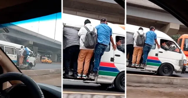 El hombre realizó una imprudente maniobra que fue criticado por los usuarios. Foto: composición LOL/captura de TikTok/@LizVanessaCaballe