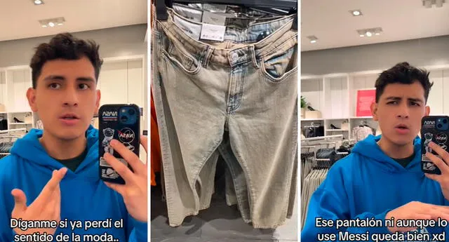 El joven se cuestionó si había perdido el sentido de la moda. Foto: composición LOL / capturas de TikTok / @IojanRamoss