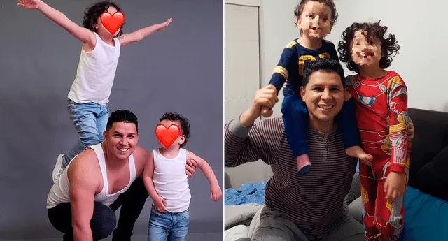 Néstor Villanueva dedica tierno mensaje a sus 2 hijos. Fotos: composición LR/Instagram/Néstor Villanueva