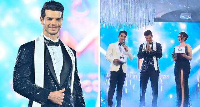 Joel Farach, de 32 años, representó a Perú en el Mister Internacional 2023. Foto: composición LR/captura Mister International YouTube