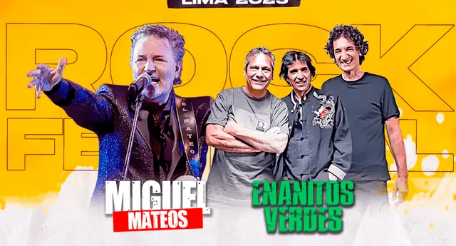 Miguel Mateos y Enanitos Verdes cantarán en Lima el próximo 3 de noviembre. Foto: difusión