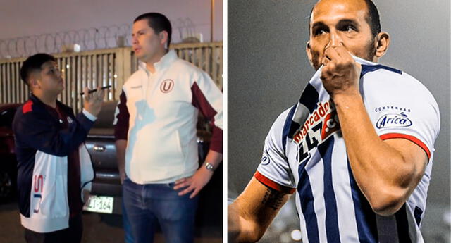 Hernán Barcos fue el deseo de un hincha crema para su equipo. Foto: composición LOL / @LosTitulares11 / Alianza Lima / .