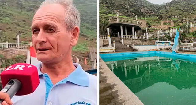 El hombre yugoslavo anunció la reapertura de la piscina para el inicio del verano. Foto: composición LOL/La República