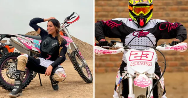 Aída Martínez solía acudir a circuitos y competencias de motocicletas. Foto: composición Lol/captura de Instagram