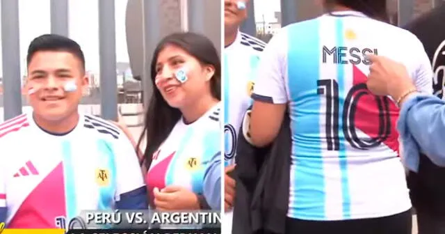 Los hinchas mandaron a confeccionar las peculiares camisetas de Perú y Argentina. Foto: composición LR/captura de YouTube/Best Cable Sports