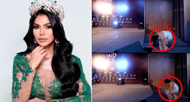 Glennys Medina podría perder puntos por su desempeño previo a la final del Miss Grand 2023. Fotos: Instagram/captura Tiktok