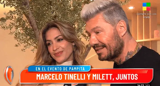 Milett Figueroa aseguró que ni ella ni Marcelo Tinelli están apurados en iniciar un romance. Foto: captura América TV