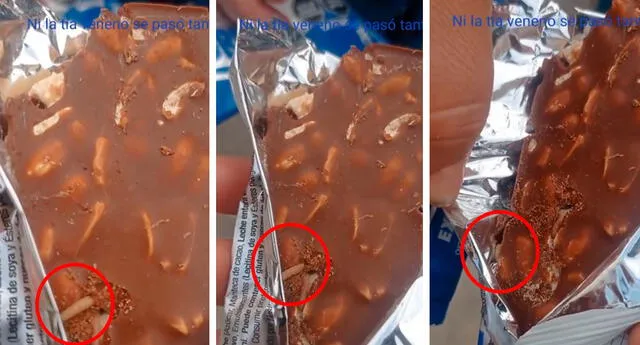 La protagonista del video contó que su madre comió la mitad del chocolate. Foto: composición LOL / capturas de TikTok / @Varlos_4