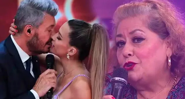 Mamá de Milett Figueroa sorprende con su reacción al ver el beso entre de su hija con Tinelli. Foto: captura América TV