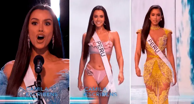 Camila Escribens tuvo un buen desempeño en la gala preliminar del Miss Universo. Foto: capturas Youtube
