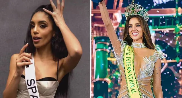 Miss Universo España se refirió al concurso que ganó Luciana Fuster mientras hablaba con miss Venezuela. Foto: composición LR/Reinas de Belleza Mundial Instagram