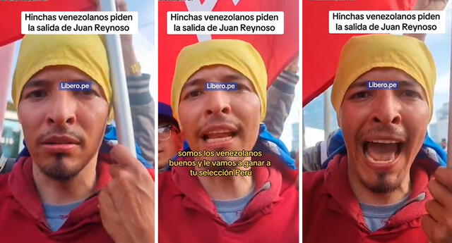 Hinchas venezolanos desearon que Perú vaya al Mundial junto con su selección. Foto: composición LOL / capturas de TikTok / @Líbero