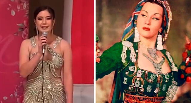 Kyara Villanella elogió a Yma Sumac y dijo que era asombrosa. Foto: composición LR/captura Kyara Villanella Instagram