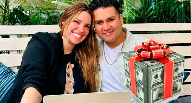 Deyvis Orosco y Cassandra Sánchez de Lamadrid tienen en su lista de regalos artículos de más de 1,000 dólares. Foto: composición LR/Cassandra Sánchez Instagram