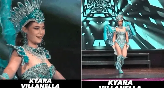 Kyara Villanella se lució con traje diseñado por Jaguar Cotrina. Fotos: Instagram