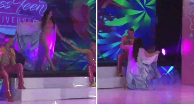 Kyara Villanella recibió apoyo de missólogos tras su incidente en el Miss Teen Universe 2023. Foto: captura Miss Teen Universe YouTube