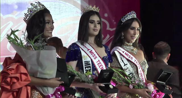 El top 3 del Miss Teen Universe 2023. Foto: captura Miss Teen Universe YouTube