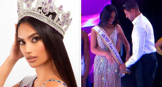 La peruana Ariana Ríos en el Miss Teen Charm International 2023. Foto: composición LR/Reina Adolescente Perú Instagram