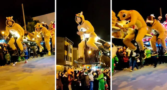 El pasacalle navideño se llevó a cabo en Oruro, Bolivia. Foto: composición LOL / capturas de TikTok / @Pattycl_181