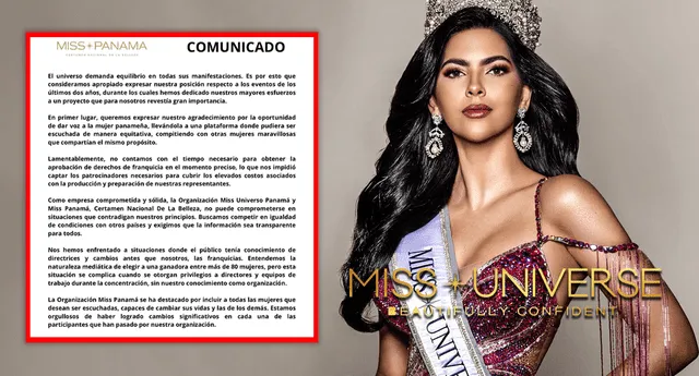 La actual Miss Panamá también se pronunció sobre la renuncia de su organización al Miss Universe. Foto: composición LR/Miss Panamá Instagram