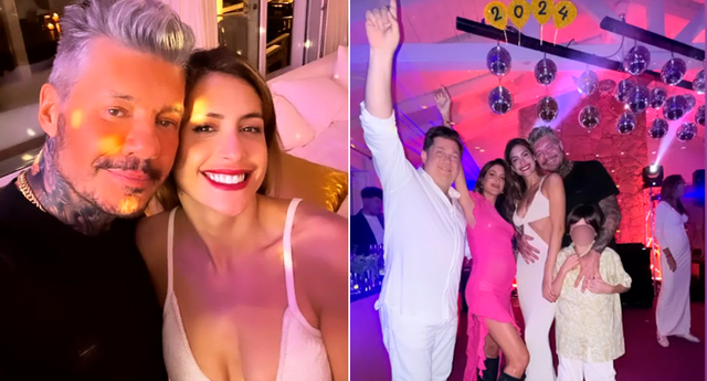 Marcelo Tinelli y Milett Figueroa pasaron su primer Año Nuevo juntos. Fotos: Instagram