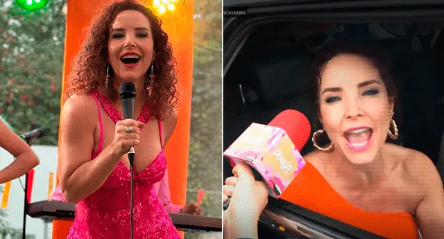 Virna Flores interpreta a Bárbara, una talentosa y muy villana cantante de cumbia que finge ser amiga de Ada.  Fotos: América TV