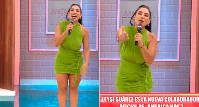 Leysi Suárez asegura que aportará mucho al programa. Foto: captura América TV