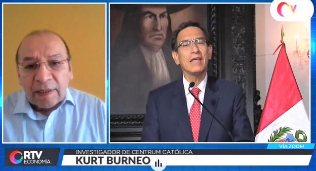 Kurt Burneo Farfán, en RTV Economía 14 de setiembre 2020.
