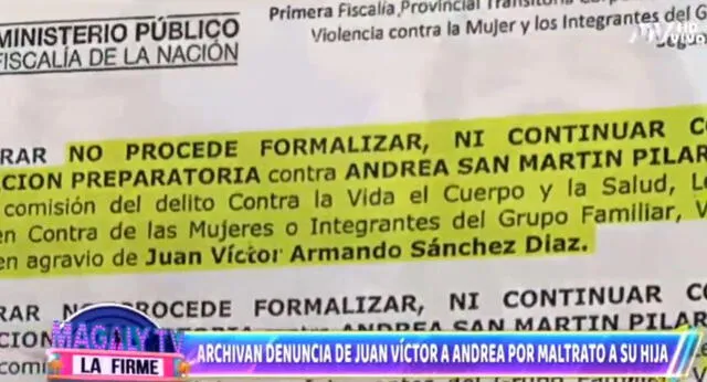 Archivan denuncia de Juan Víctor Sánchez. Foto: captura/ATV