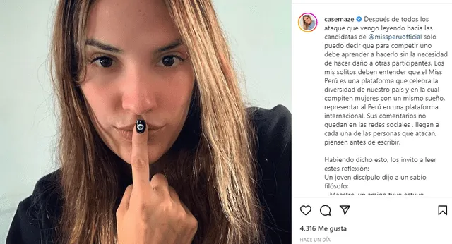 Cassandra Sánchez hizo peculiar pedido a usuarios en redes sociales