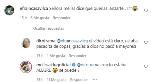 Melissa Klug responde a criticas por su discusión con Jesús Barco. Foto: Melissa Klug/Instagram.