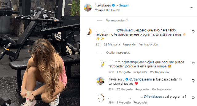  Flavia Laos en Instagram. Foto: captura Instagram   