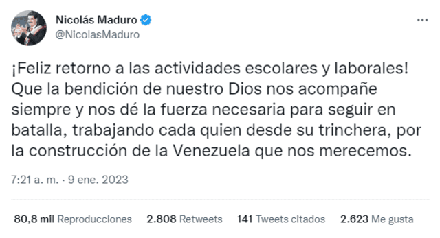 Maduro ignoró paro de maestros: Foto:  Foto: @NicolasMaduro/Twitter