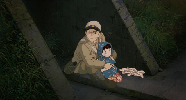 Setsuko y Seita de 'La tumba de las luciérnagas'. Foto: Studio Ghibli