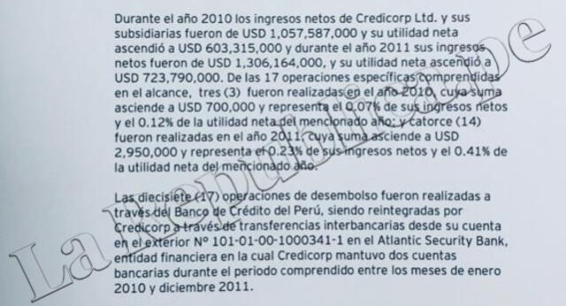 Auditoría. Romero pidió que Ernst & Young confirmara la modalidad que empleó para conseguir los fondos que daría a la excandidata Fujimori.