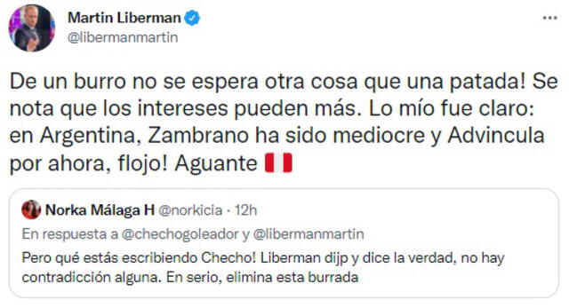 Martín Liberman. Fuente: Twitter