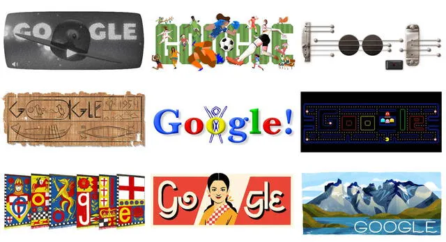 Doodles realizados por festividades de Google