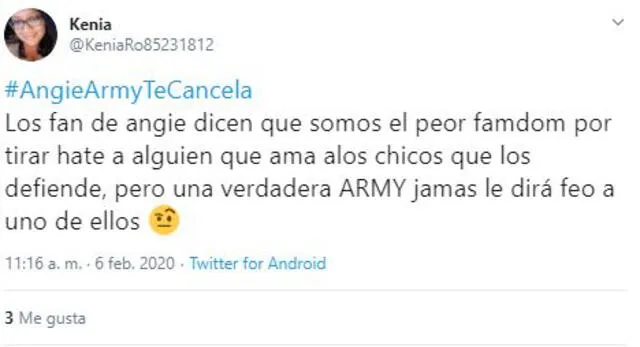 Reacciones a las disculpas de Angie Flores hacia BTS y ARMY