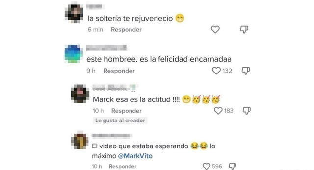  Usuarios de las redes sociales reaccionaron al último video de Mark Vito. Foto: TikTok/Mark Vito   