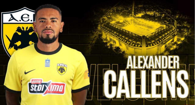 AEK Atenas será el sexto club en la carrera de Alexander Callens. Foto: AEK Atenas   